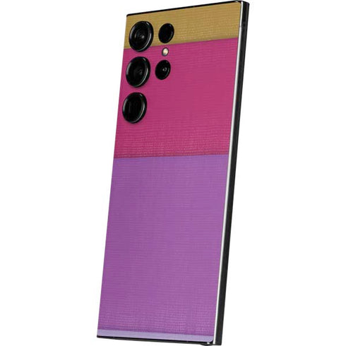 Radiant Orchid Color Block Galaxy S25 Ultra Skin